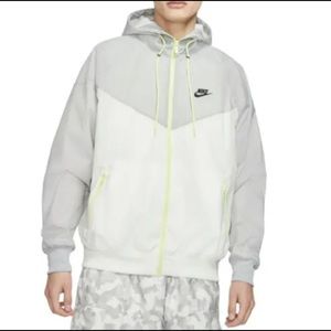 Nike Windrunner Jacket Grey and White